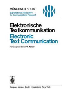Elektronische Textkommunikation / Electronic Text Communication