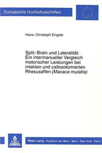 Split-Brain Und Lateralitaet: Ein Intermanueller Vergleich Motorischer Leistungen Bei Intakten Und Callosotomierten Rhesusaffen («Macaca Mulatta»)