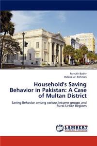 Household's Saving Behavior in Pakistan