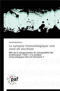 La Synapse Immunologique