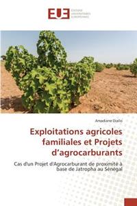 Exploitations agricoles familiales et Projets d'agrocarburants