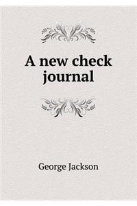A New Check Journal