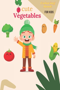 Cute Vegetables Coloring book for kids