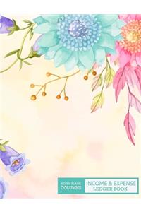 Income and Expense Ledger Book - Seven Columns