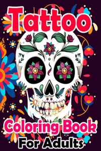 Tattoo Coloring Book For Adults