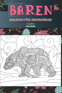 Malbuch für Erwachsene - Mandala - Tiere - Bären