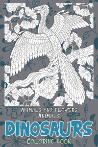 Coloring Book Animals and Flowers - Animals - Dinosaurs