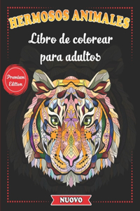 Hermosos Animales - Libro de colorear para adultos