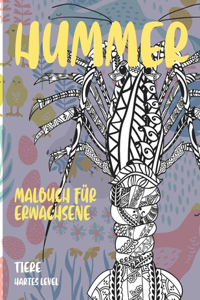 Malbuch für Erwachsene - Hartes Level - Tiere - Hummer