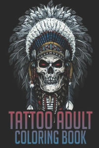 Tattoo Adult Coloring Book