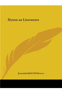 Hymn as Literature (1924)
