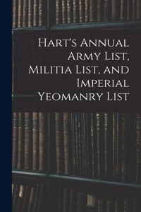 Hart's Annual Army List, Militia List, and Imperial Yeomanry List