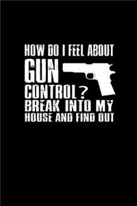 How do I feel about gun control? Break into my house and find out