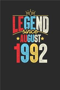 Legend Since August 1992