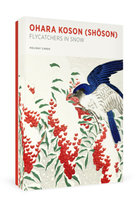 Ohara Koson (Shoson): Flycatchers in Snow Holiday Cards