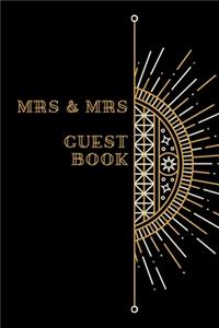 Mrs & Mrs Guest Book
