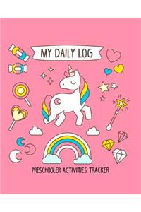 My Daily Log Preschooler Activities Tracker