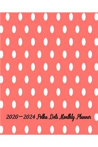 2020-2024 Polka Dots Monthly Planner
