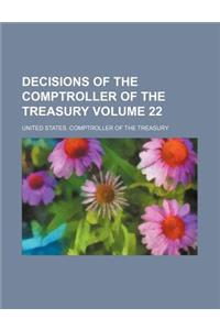 Decisions of the Comptroller of the Treasury Volume 22