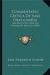 Commentatio Critica De Isaei Orationibus