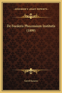 De Foederis Phocensium Institutis (1899)