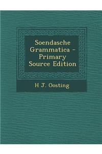 Soendasche Grammatica