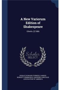 New Variorum Edition of Shakespeare