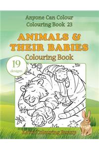 Animals & Their Babies Colouring Book