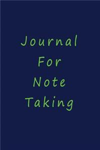 Journal For Note Taking