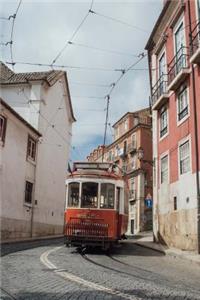 A Street Car in a Narrow Alley in Lisbon, Portugal Journal