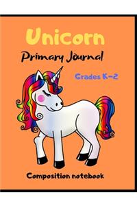 Unicorn.Primary Journal.Grades K-2. Composition notebook