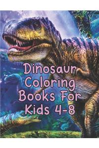 Dinosaur Coloring Books For Kids 4-8