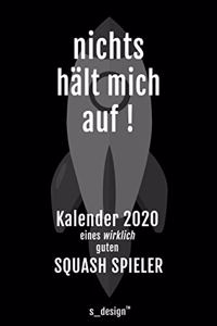 Kalender 2020 für Squash Spieler