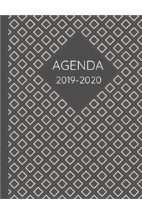 Agenda 2019-2020: SEMAINIER Planning annuel de 53 pages grand modèle Organiser votre semaine. Organisation mensuelle de vos rendez-vous professionnels ou personnels