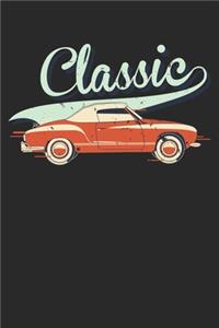 Classic Car USA: College Ruled Classic Car USA / Journal Gift - Large ( 6 x 9 inches ) - 120 Pages -- Softcover