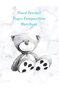 Lined Journal Paper Composition Notebook