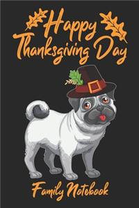 Happy Thanksgiving Day Family Notebook