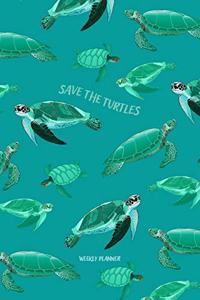 Save the Turtles Weekly Planner