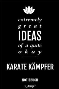 Notizbuch für Karate Kämpfer