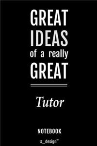 Notebook for Tutors / Tutor