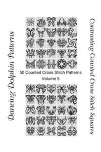 Contrasting Counted Cross Stitch Squares