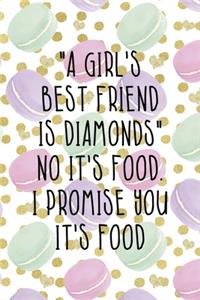 "A Girl's Best Friend Is Diamonds" No It's Food. I Promise You It's Food