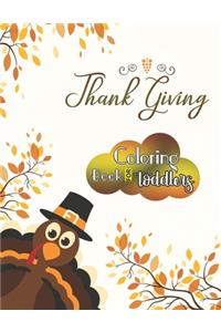 Thanksgiving coloring book for toddlers