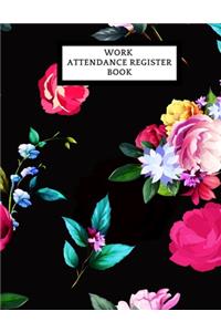 Work Attendance Register Book