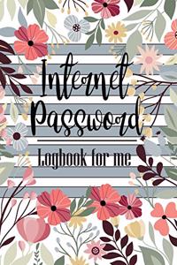 Internet Password Logbook for Me