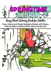 Large Print Coloring Book for Adults