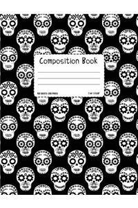 Day of The Dead Notebook - Sugar Skull Composition Book