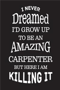 I Never Dreamed I'd Grow Up to Be an Amazing Carpenter But Here I Am Killing It