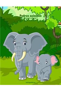 Padres animales libro para colorear 1