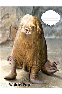Walrus Pup wideruledlinepaper Composition Book